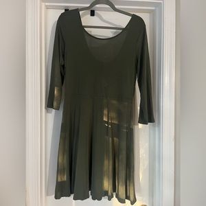 Express olive dress
